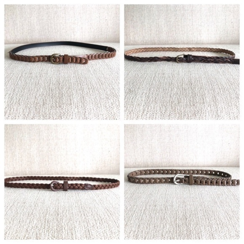 Set of 4 Brown Belts - Fits 27” to 35”